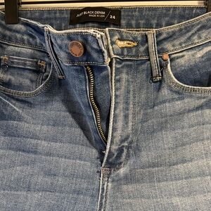 Just Black High Rise boot cut / distressed bottom - new without tags